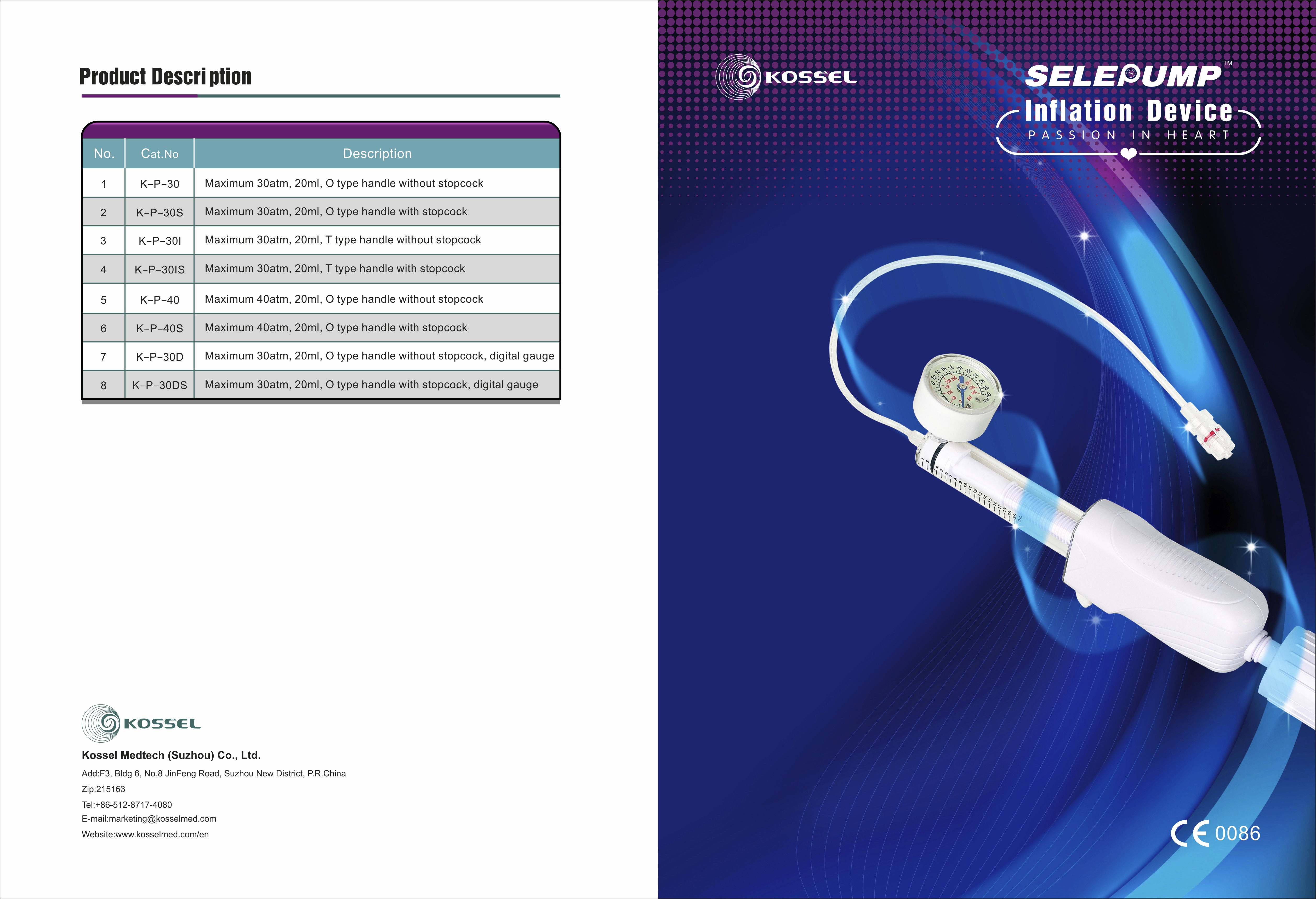 Atualizar o Dispositivo de Insuflação de Cateter de Balão Manual Médico